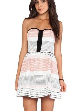 Ella Moss Anthropologie Zan Strapless Fit and Flare Dress Size XS
